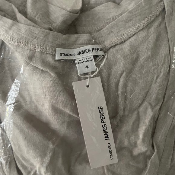 James Perse scoop neck tee shirt size 4 color SUL - brand new with tags - Picture 4 of 4